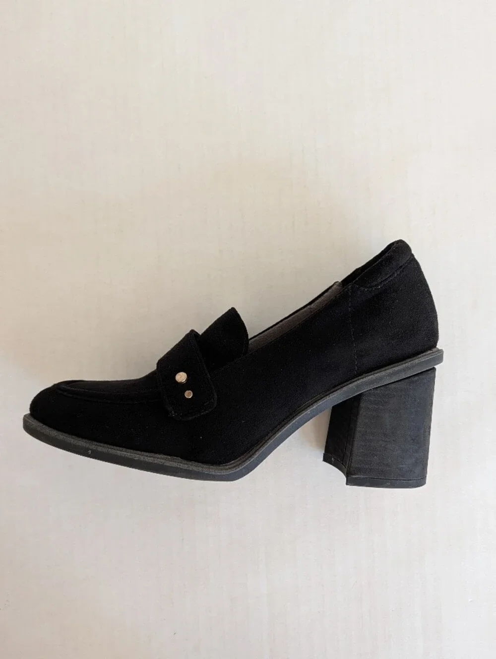 Dr. Scholl's Rumor Comfort Block Heel Loafers 6.5M Black